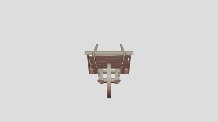 Old_wooden_WheelBarrow / Archadess 3D Model