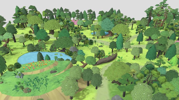 Set Scene_Size512 3D Model