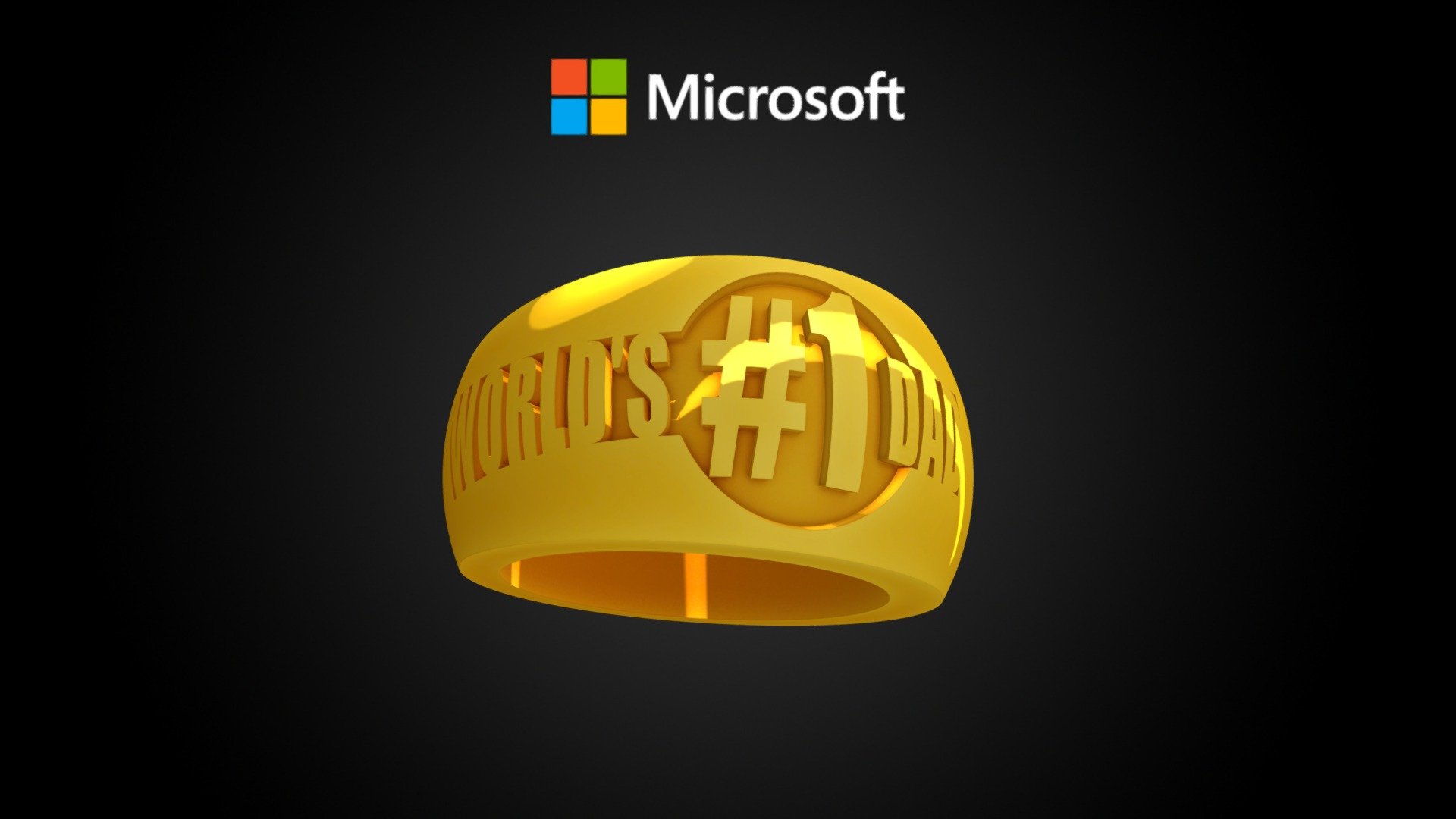 Worlds #1 Dad Ring