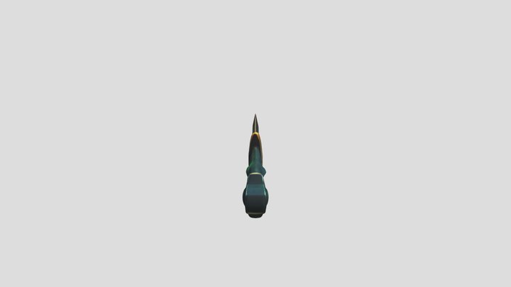 Emerald Dagger 3D Model