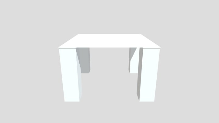 A simple table 3D Model