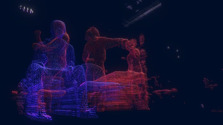 Food Truck Point Cloud Colour 3D Model