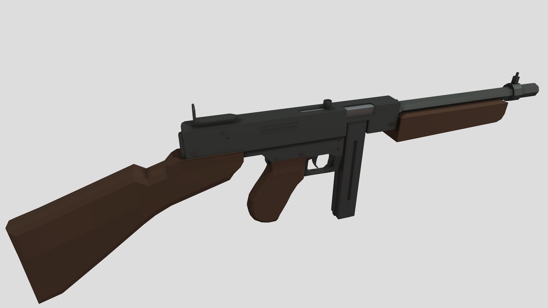 Low-poly M1928 Thompson