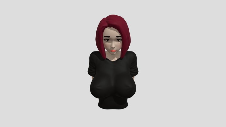 Bad_girl_morning_sketch_remake_2022 3D Model
