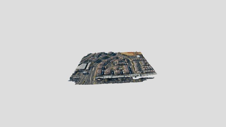 Apartment Buildings Photogrammetry Model 3D Model