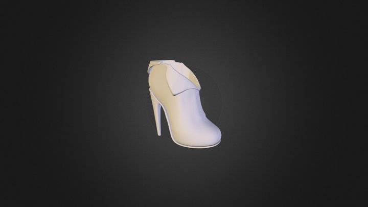 Short Boot - High Poly 3D Model