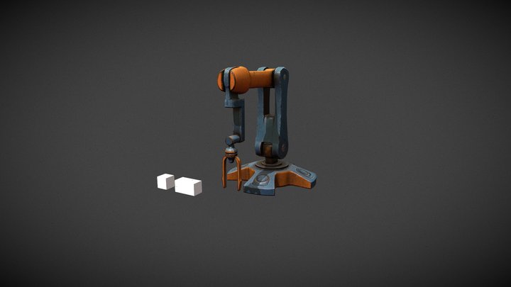 Robo Arm Movement 3D Model