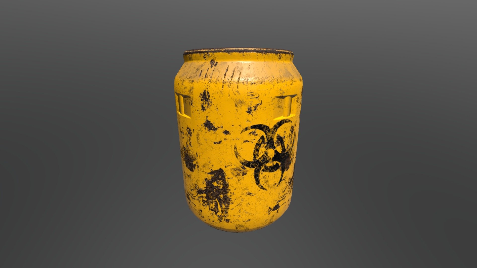 Radioactive barrel