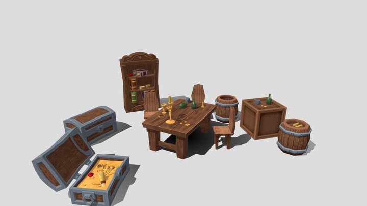 Tresure stuff 3D Model