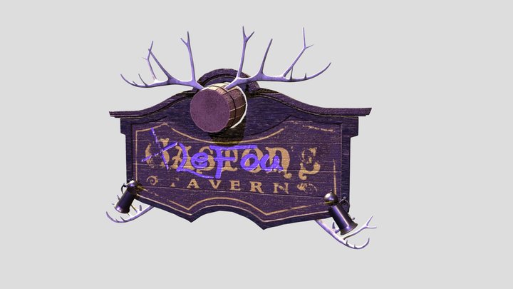 No one Models like Gaston..'s Tavern 3D Model