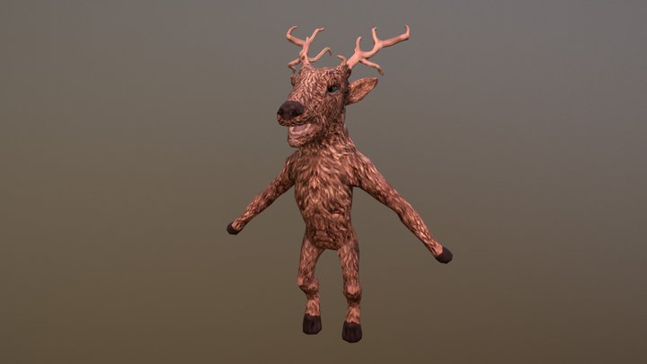 Elk_Humanoid 3D Model