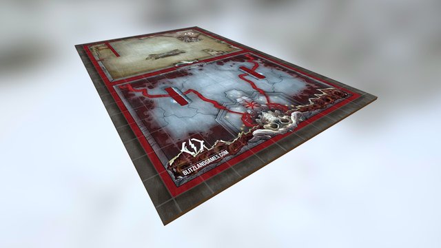 Necromancer Lair - A BlitzLand Games Battlemap 3D Model