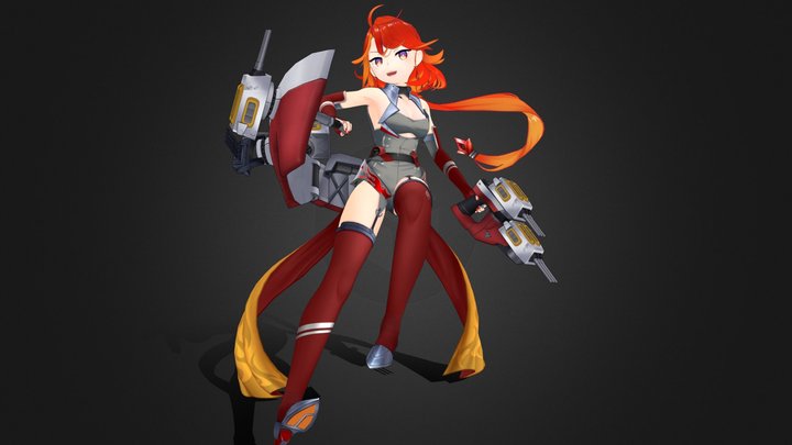 USS Phoenix Azur Lane 3D Model