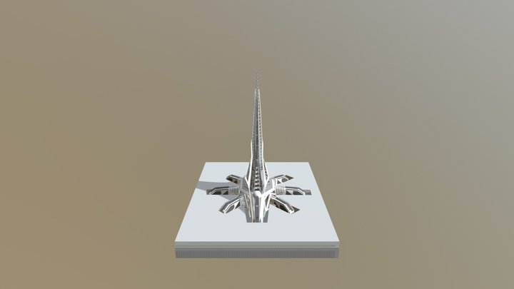 Space elevator model 3D Model