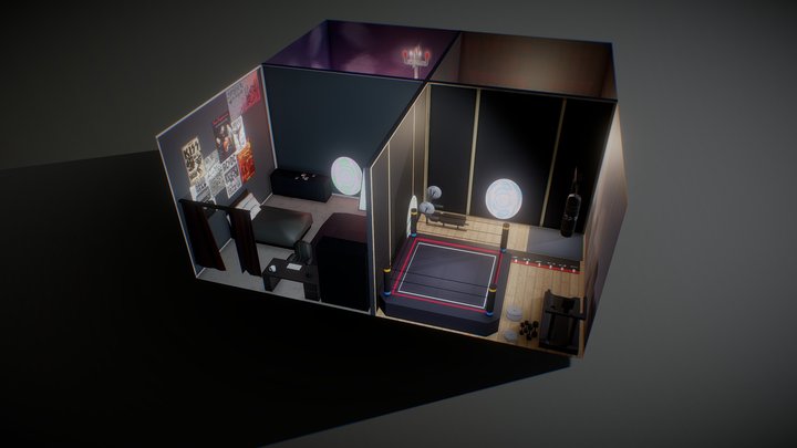 Final Diorama- Quadrant Environment 3D Model