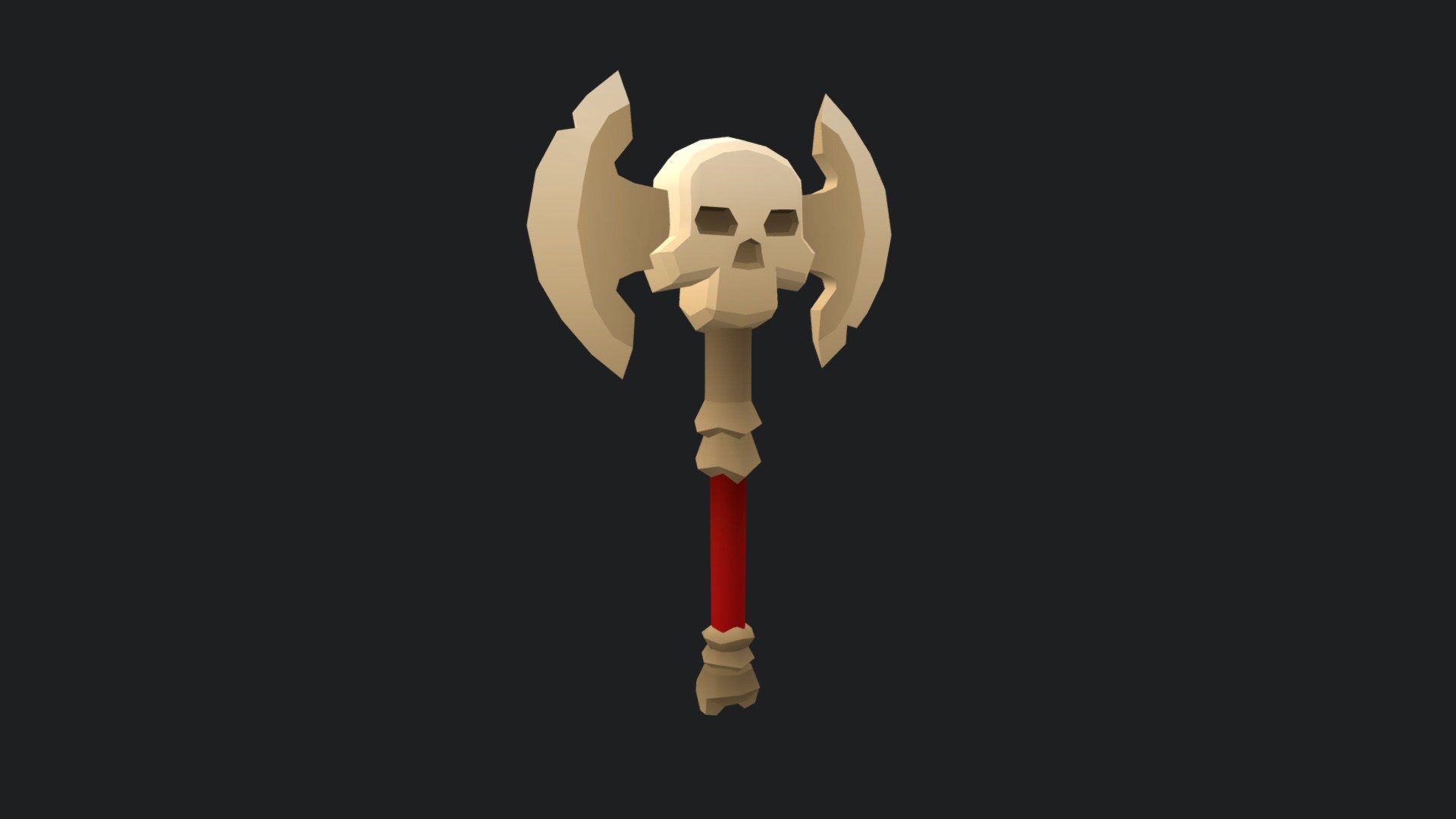 Low Poly Bane Axe 3D model by Sanzhar Murzin (SanzharMurzin