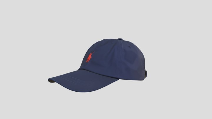 Polo Ralph Lauren Cap Blue/Red – Free 3D Model STL