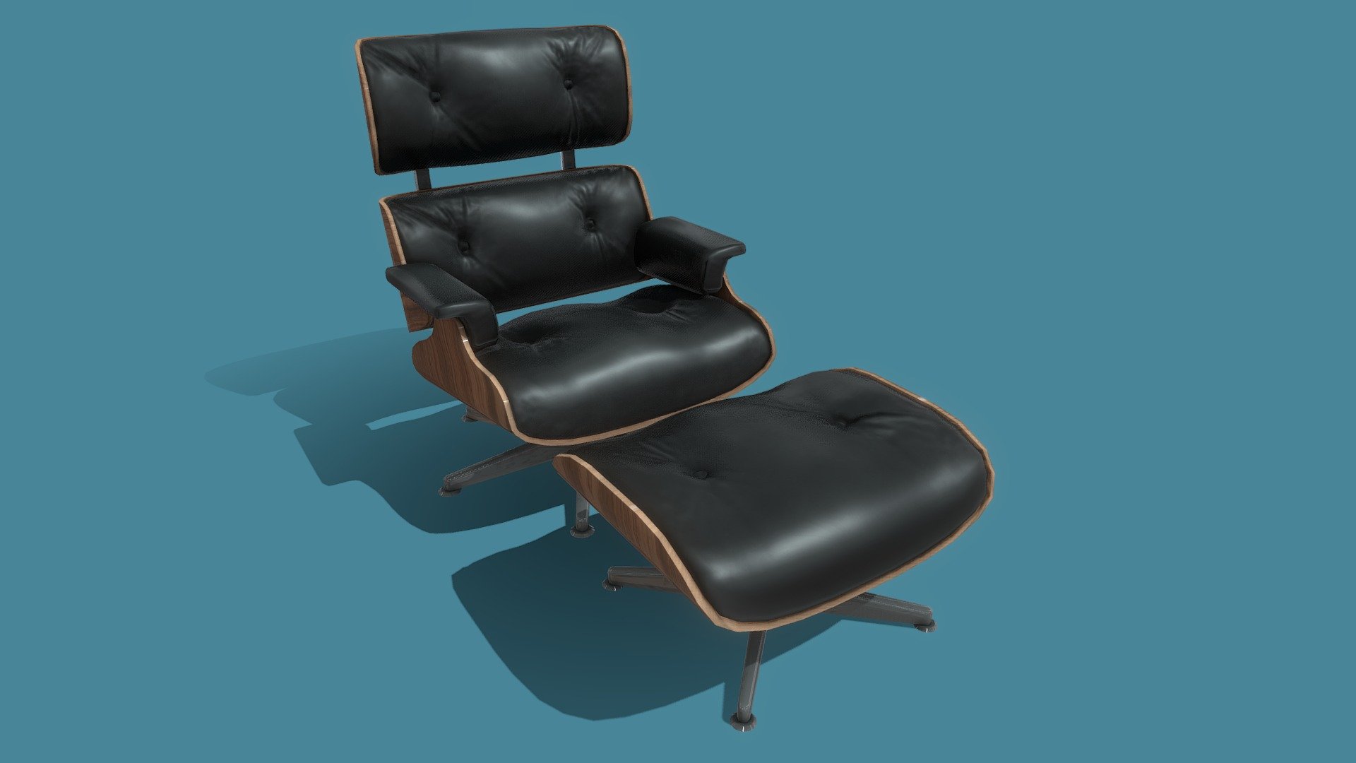 Eames Lounge Chair Buy Royalty Free 3D model by maxdragonn