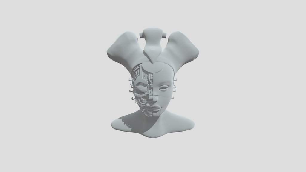 Cyborg Geisha Mask