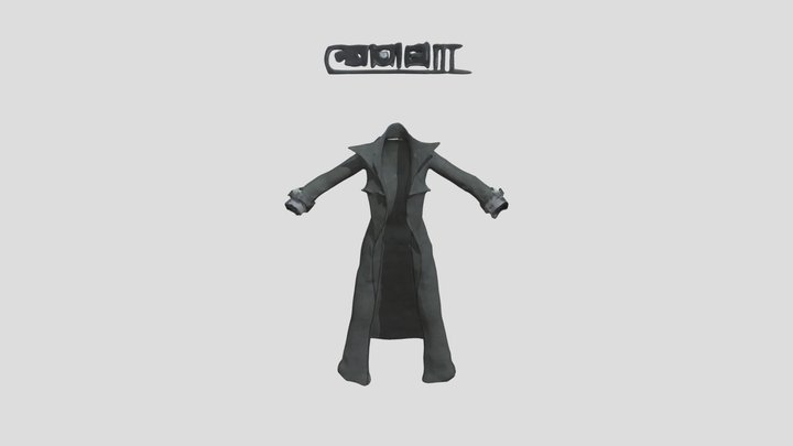 Dark Overcoat 3D Model