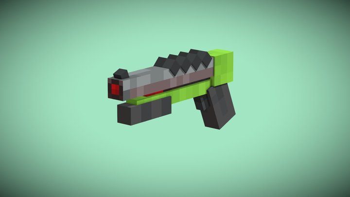 Simple Lazer Shotgun 3D Model