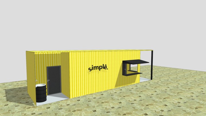 contêiner simplê. 3D Model