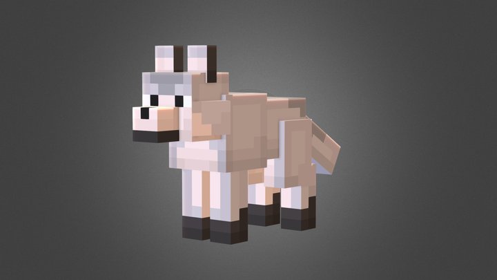Wolf - Custom Minecraft Model 3D Model