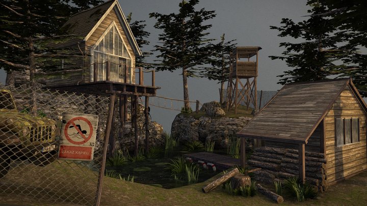 DAE Diorama - Forest Loner 3D Model