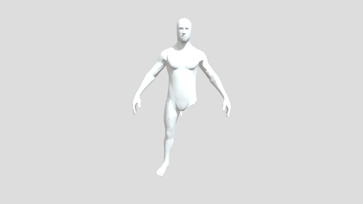 Humano Sin Pierna 3D Model