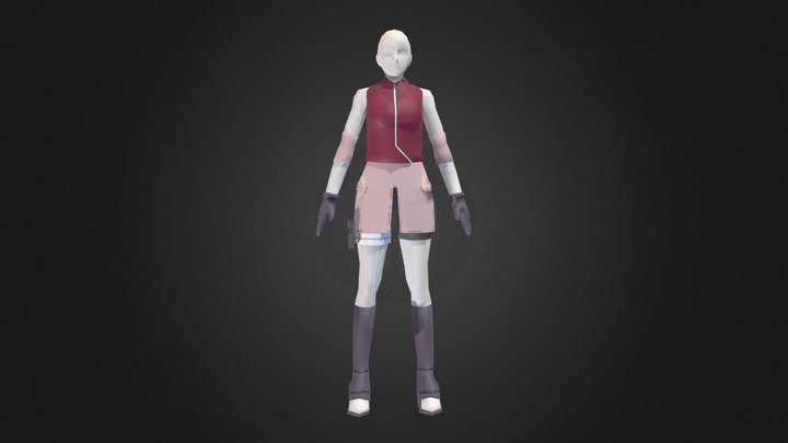 Clothing (Sakura - Naruto Shippuden) 3D Model