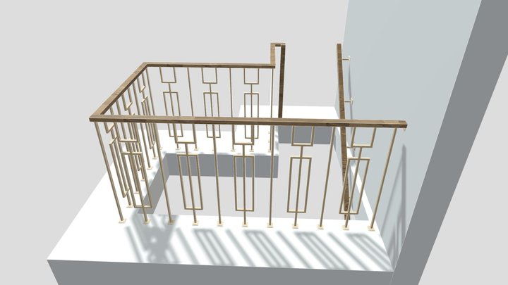 Ограждение 3 этаж (Белоостров) 3D Model