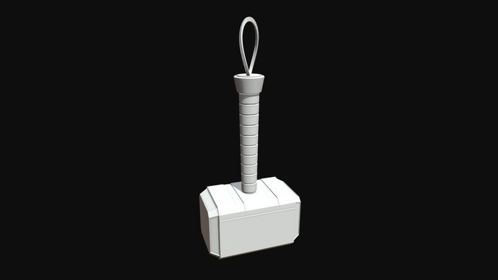Mjolnir (Thor's Hammer) 3D Model