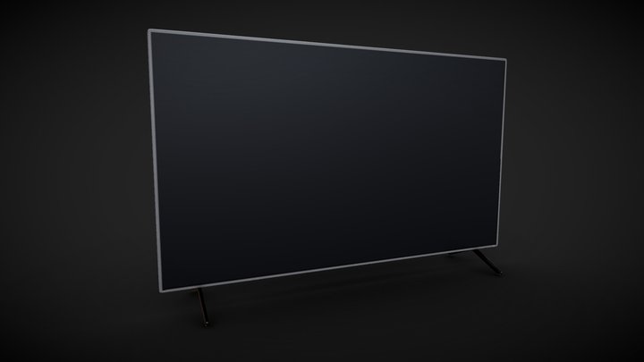 Plasma TV Set 3D Model