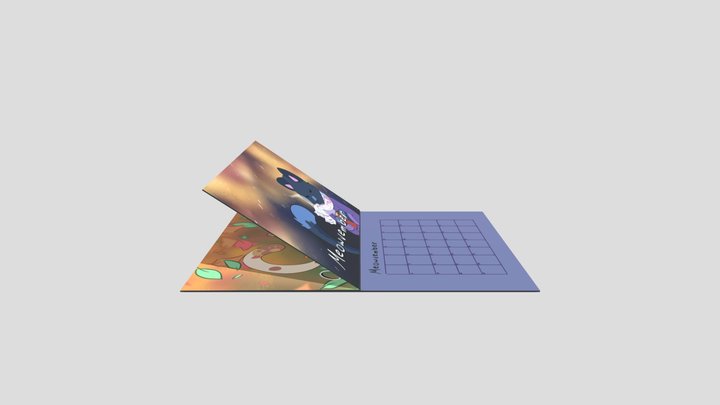 Cat Calendar 3D Model