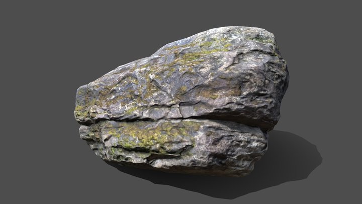 Mossy Rock 3D Model