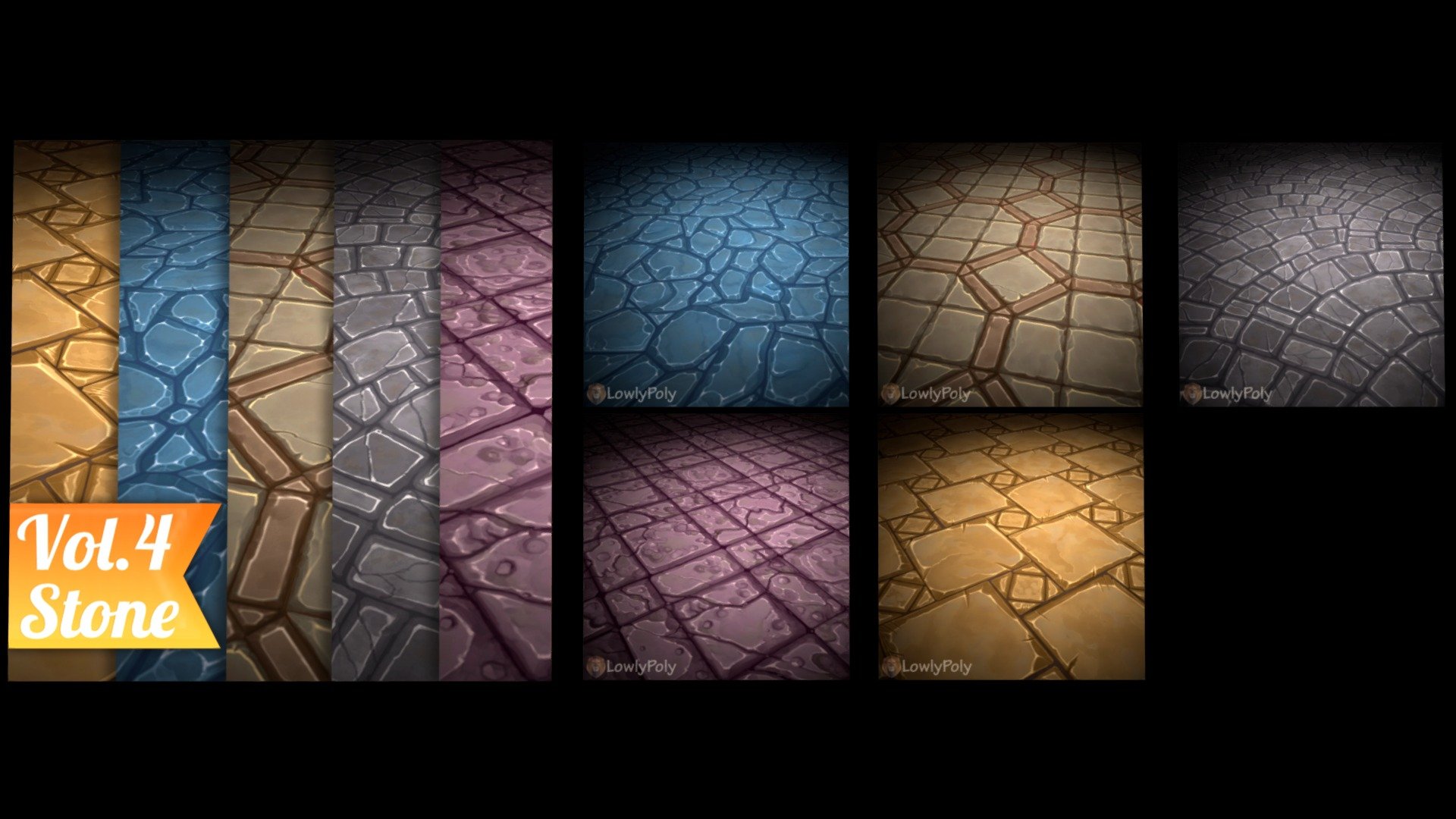 Stone Tile Vol.4 - Hand Painted Texture Pack