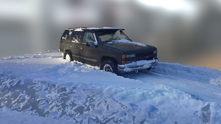Chevrolet in the snow – Gratis 3D-model STL