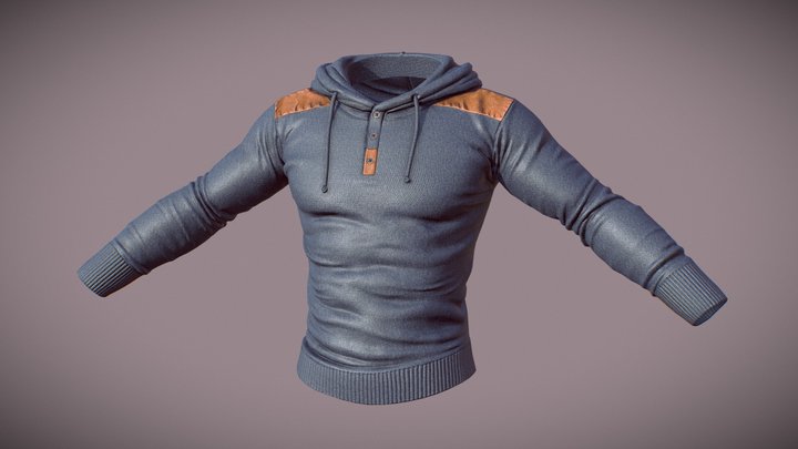 Hooded Sweater 3D Model