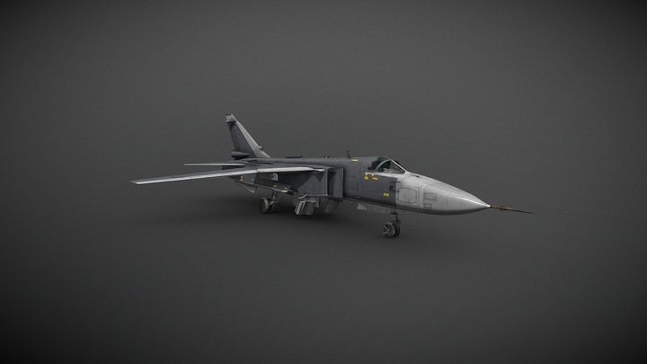 SU-24 Ukraine Regular 2000 3D Model