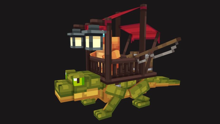 Frog Wagon 3D Model