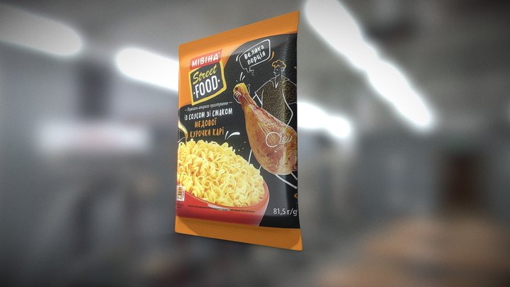 Instant noodles, мівіна, ролтон, mivina 3D Model