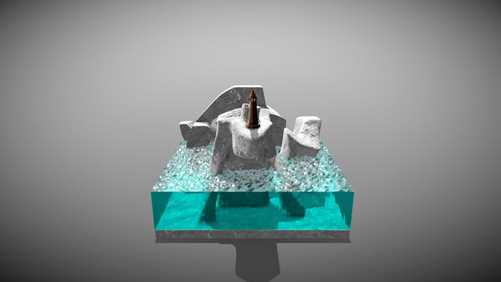 glass+concrete 3D Model