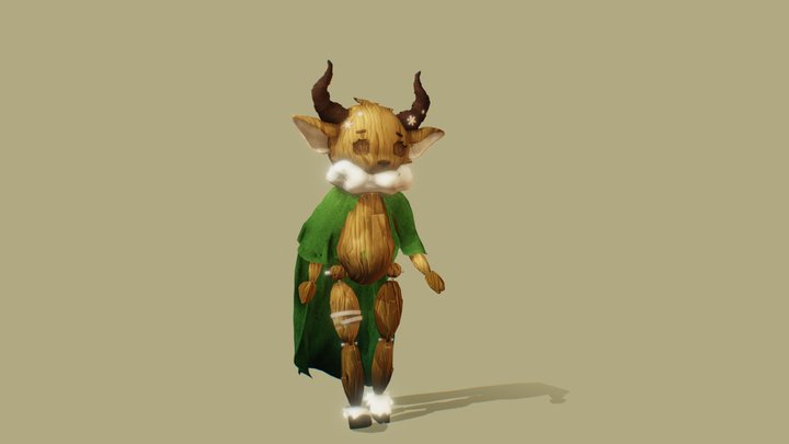 Alice Ermeline walk animation 3D Model