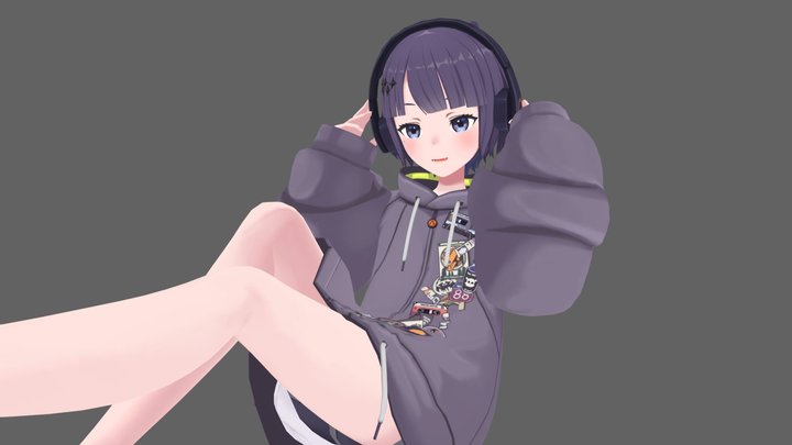 HoloEN_Ninomae Ina'nis_休閒服 3D Model