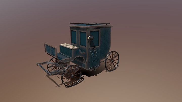 Old Carriage 3D Model