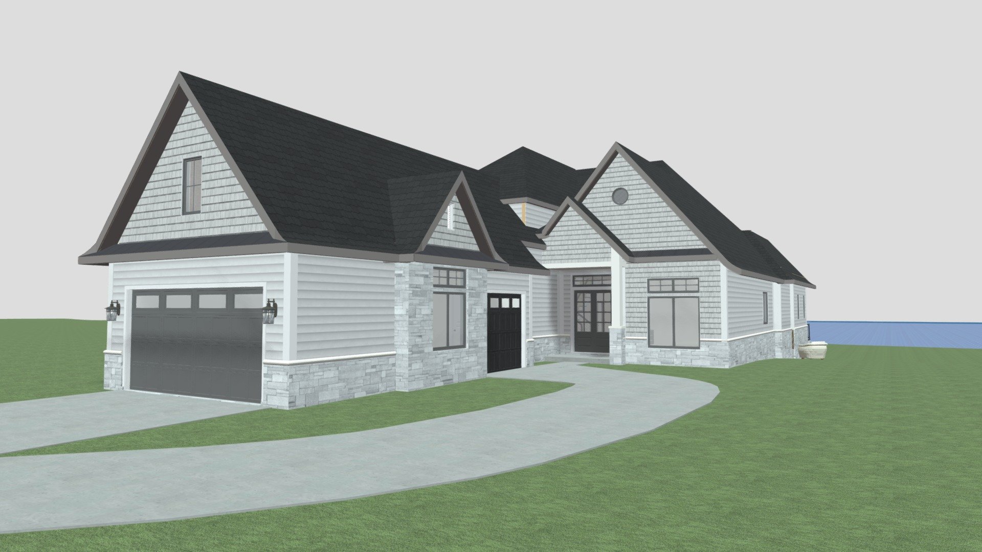 Revised Exterior Siding 3D model by OakBridge Development (oakbridge
