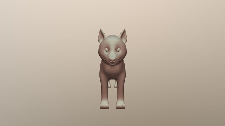 Husky Puppy 3D Model