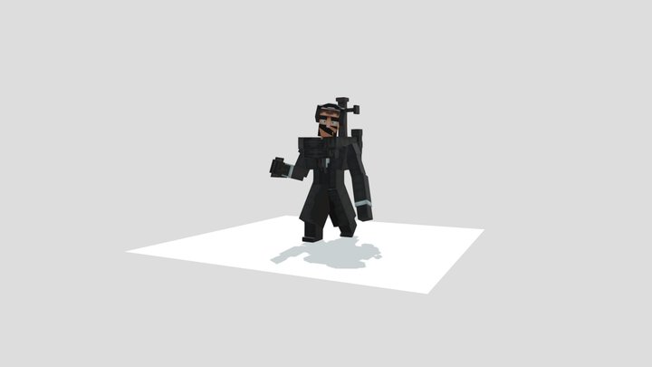 Buzzsaw skibidi mutant Minecraft (rigged) 3D Model