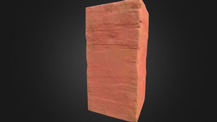 Rock Block 3D Model