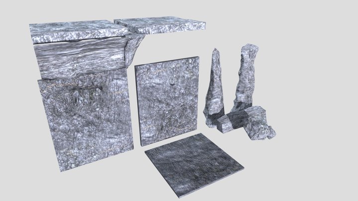 MAZE Rock Assets 3D Model